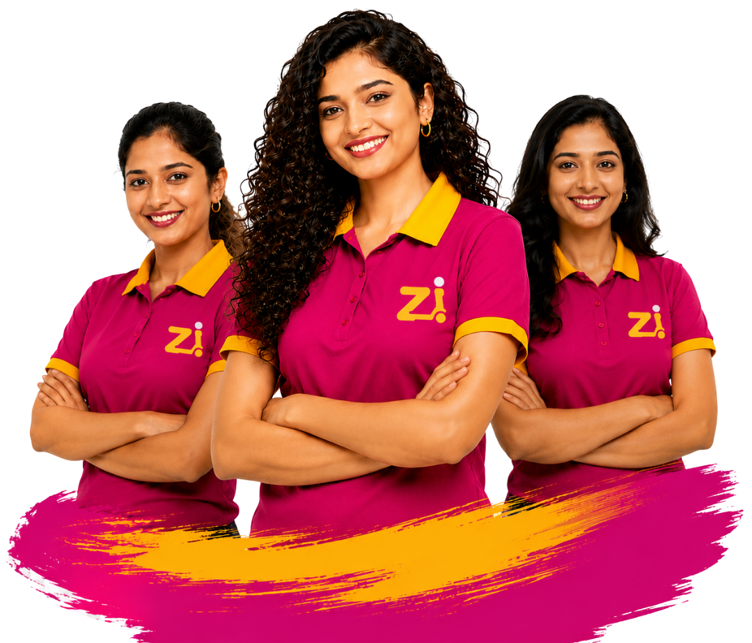 The women-led Zenzio team