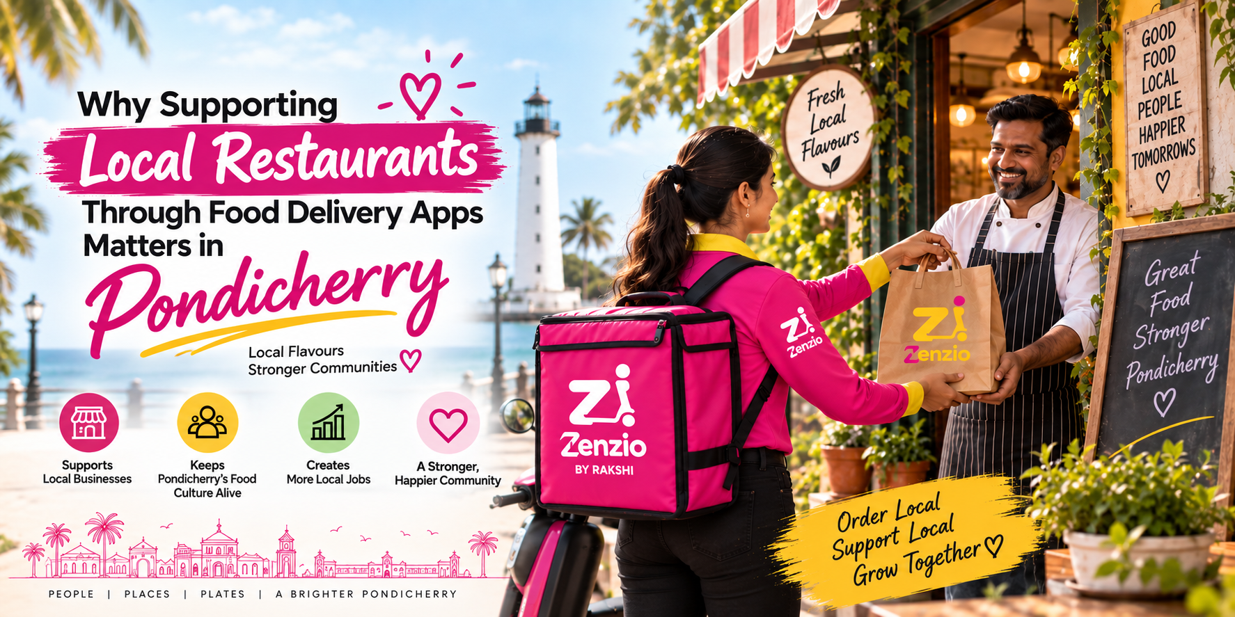 Why Supporting Local Restaurants Through Food Delivery Apps Matters in Pondicherry